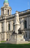 Click for Belfast's statue of Queen Victoria