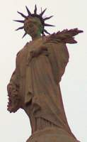 Statue of Fame, Royal Courts of Justice, by sculptor Edouard Lanteri