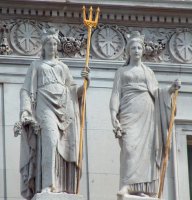 Belfast statue and Edinburgh statue, by sculptor William Theed