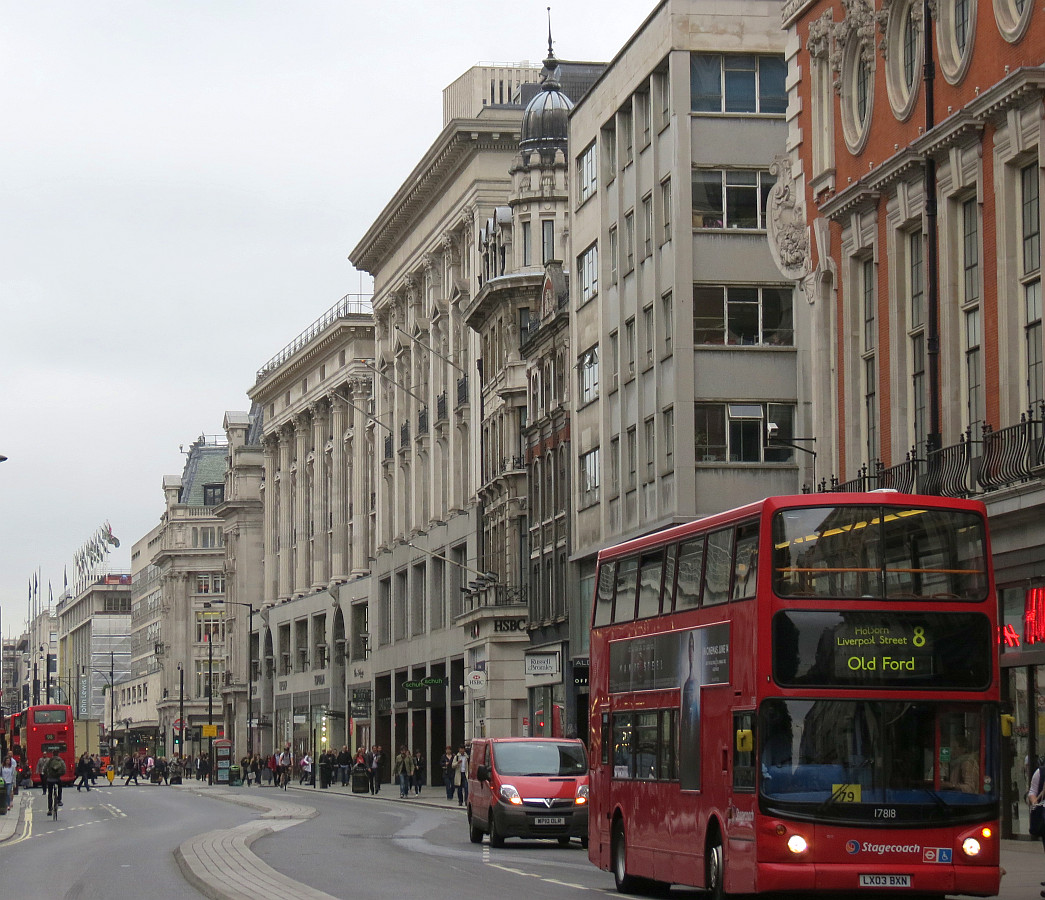 Oxford Street: East from Oxford Circus to Centre Point - Bob Speel's Website