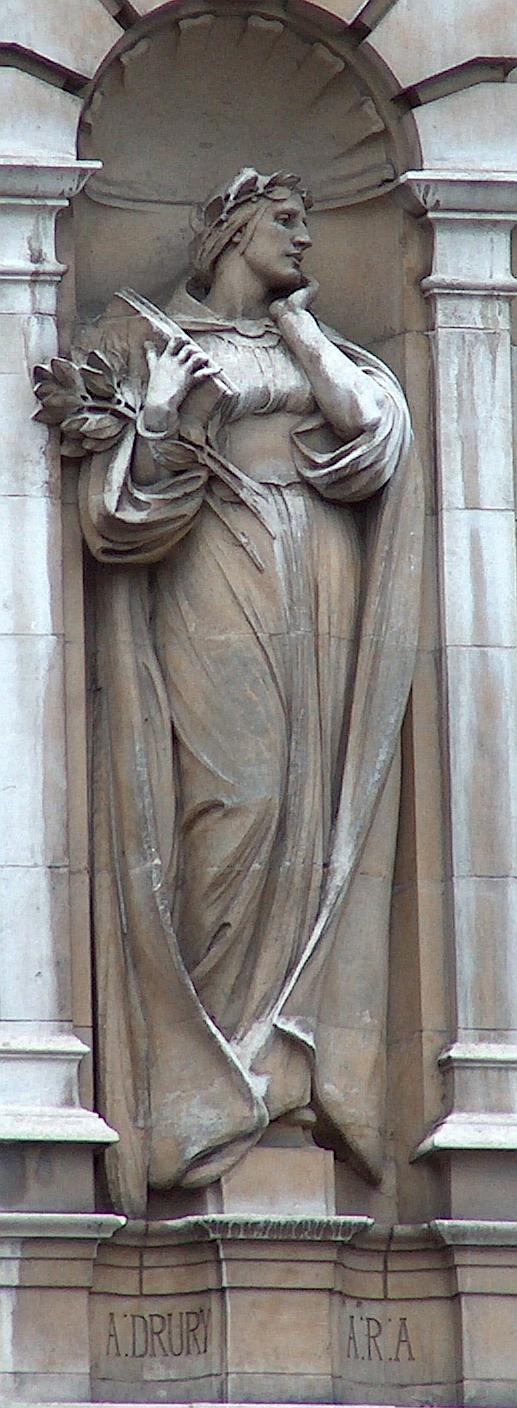 Beautiful Roman Sculpture At Victoria Albert Museum, London, UK